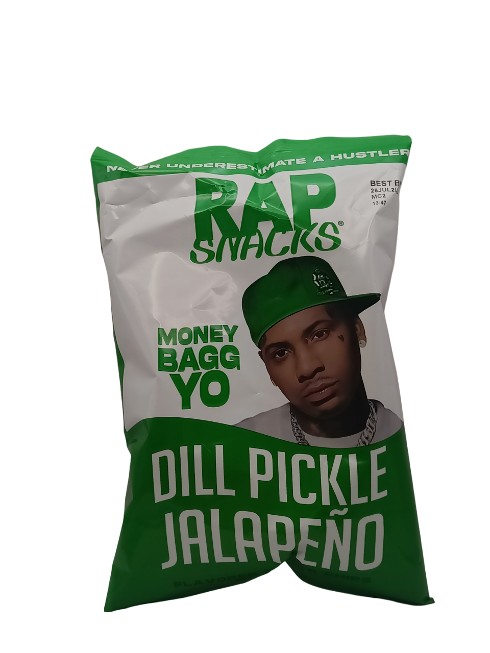 Rap Snacks Dill Pickle Jalapeno [Money Bagg] Exotic Snacks Я US